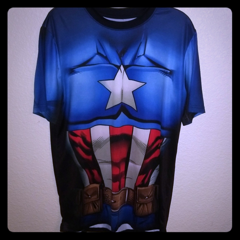 Avengers Assemble Captain America Costume Shirt